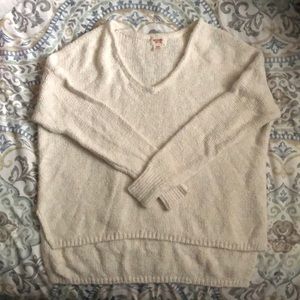 White cotton sweater